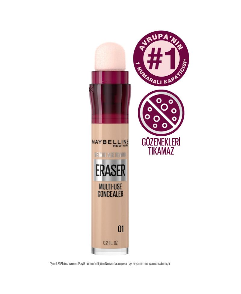 Maybelline New York Instant Anti Age Eraser Kapatıcı - 01 Light Maybelline New York Instant Anti Age Eraser Kapatıcı - 01 Light