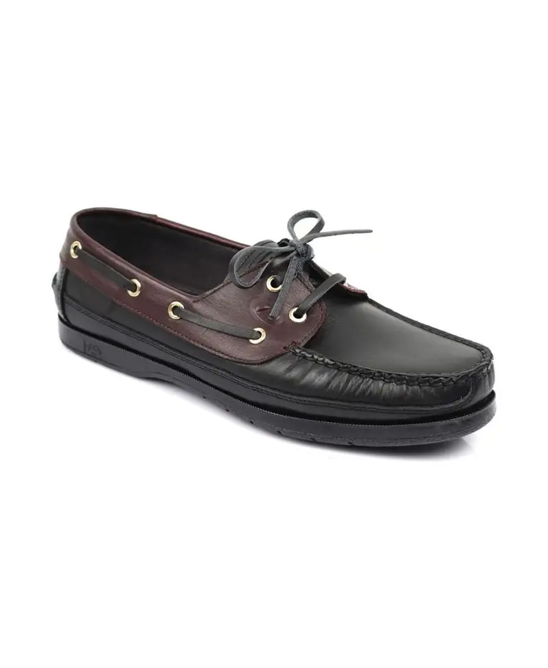 Hakiki Deri, Kokulu Taban, Ortopedik Ped Astarlı Siyah-bordo Ayakkabı Hakiki Deri, Kokulu Taban, Ortopedik Ped Astarlı Siyah-bordo Ayakkabı