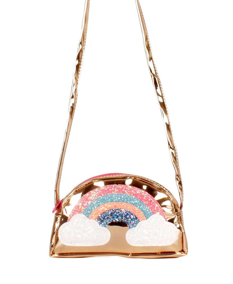 Kız Çocuk Gold Yumuşak Hologram Gökkuşaklı Omuz Çantası Kız Çocuk Gold Yumuşak Hologram Gökkuşaklı Omuz Çantası