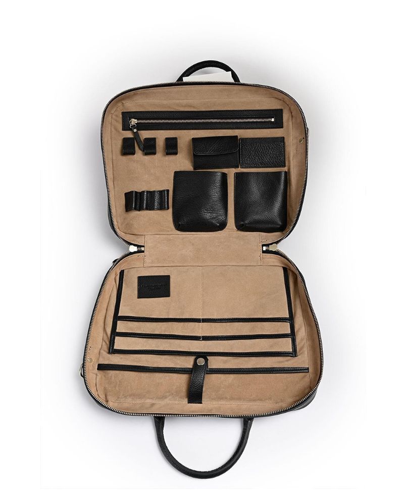 Deri Company Erkek Gerçek Deri Evrak Çantası Siyah